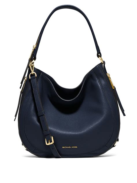 blue leather michael kors bags|Michael Kors navy blue handbags.